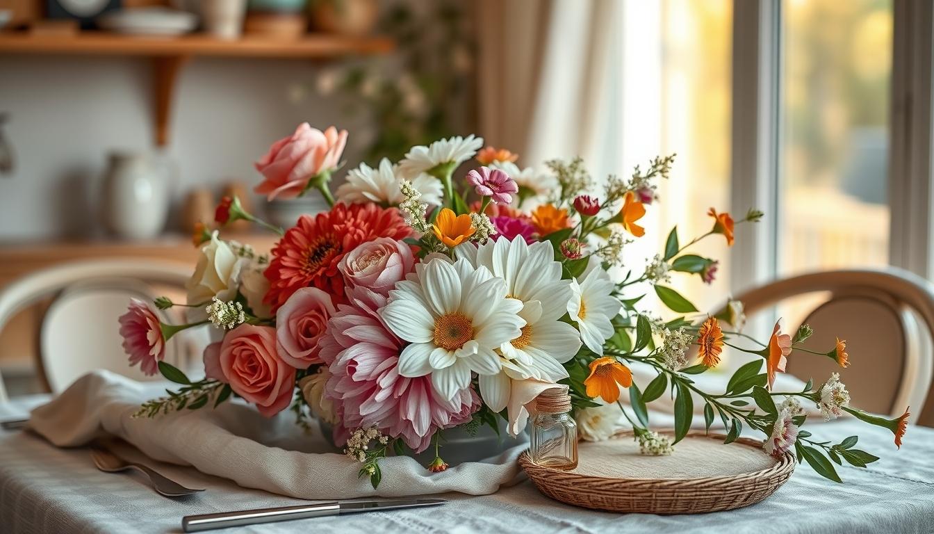 Seasonal flower arrangements